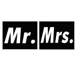 Nálepky č.1 - Mr, Mrs