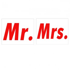 Nálepky č.7 - Mr. Mrs.