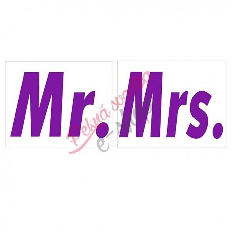Nálepky č. 11 - Mr, Mrs