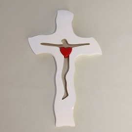 Svadobný kríž biely - 28x16,5 cm A/236H