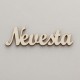 Drevený nápis "Nevesta" - 8 cm, typ A menší