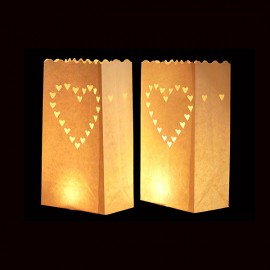 Papierové luminárium -Candle Bags
