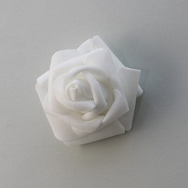 Penové ruže biele 6 cm skladom