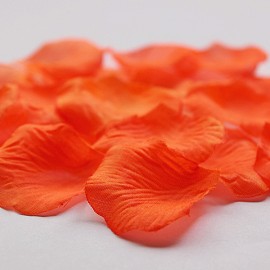 Látkové lupene - oranžové - 100 ks