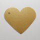 Menovka srdce - bez textu - zlatá farba