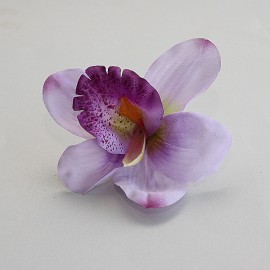 Saténový látkový kvet - levandulový